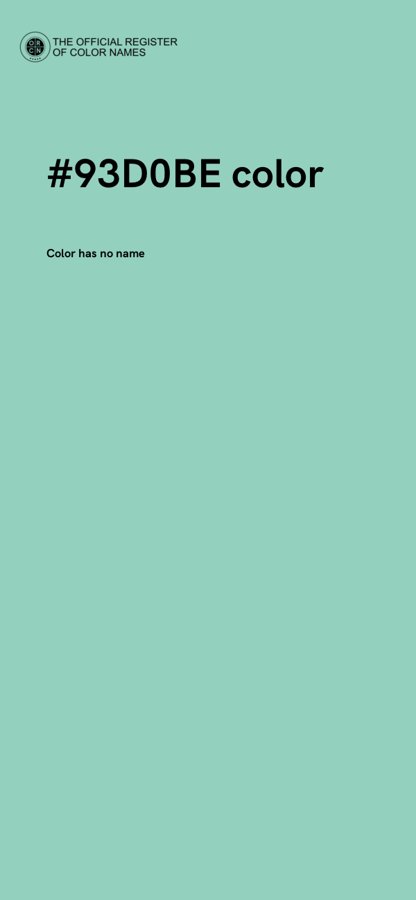 #93D0BE color image