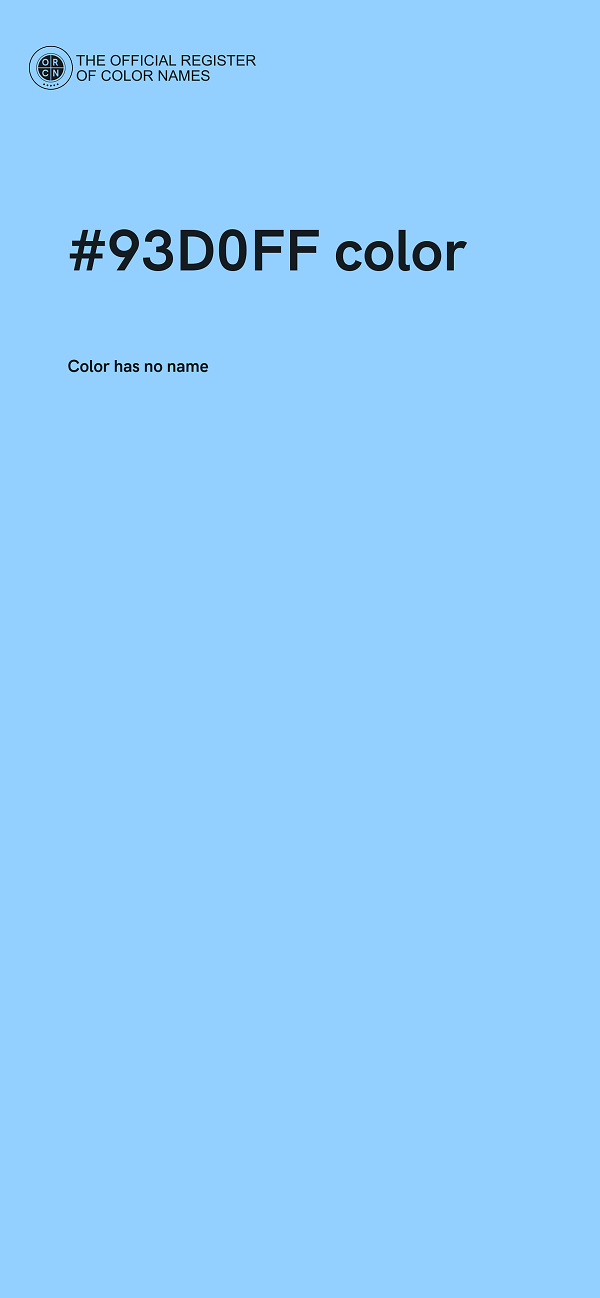 #93D0FF color image