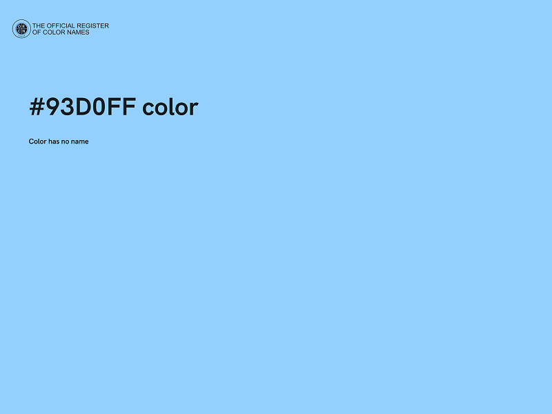 #93D0FF color image