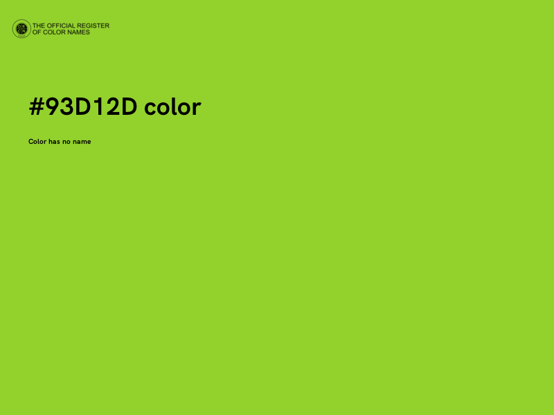 #93D12D color image