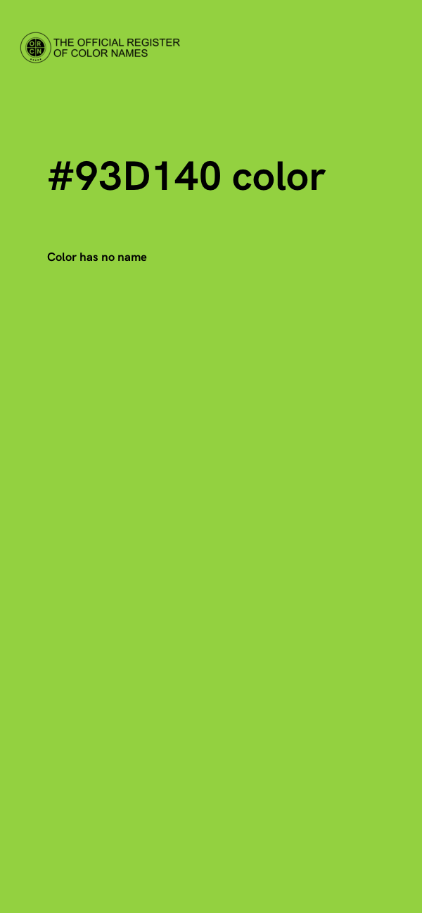 #93D140 color image