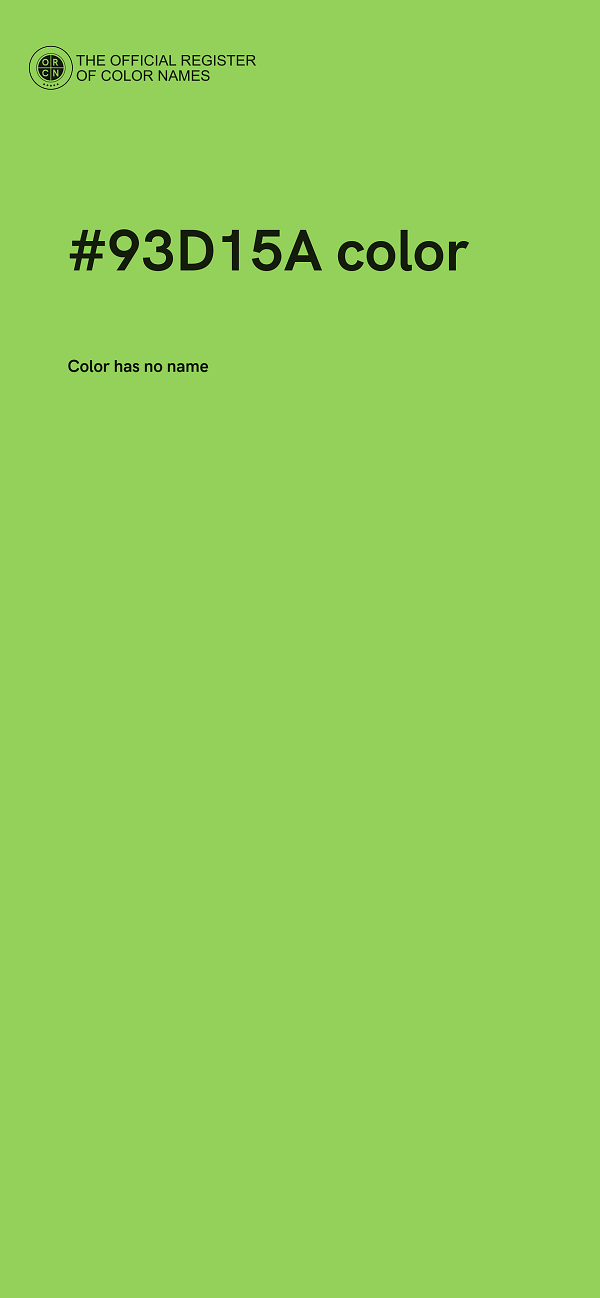 #93D15A color image