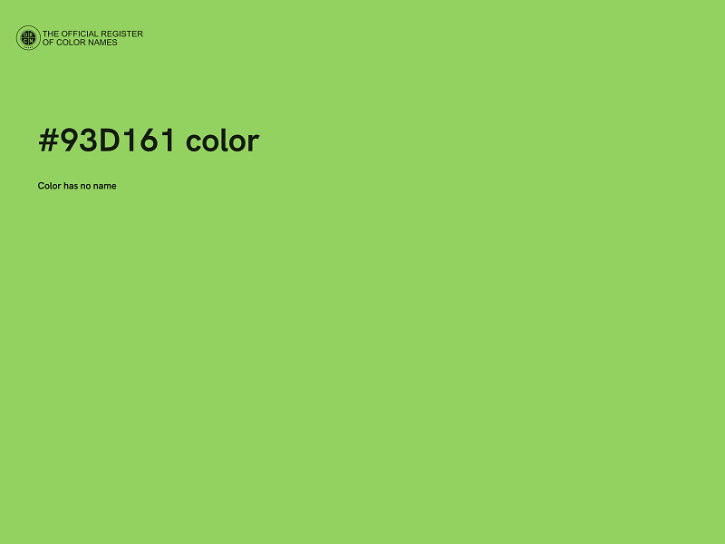 #93D161 color image