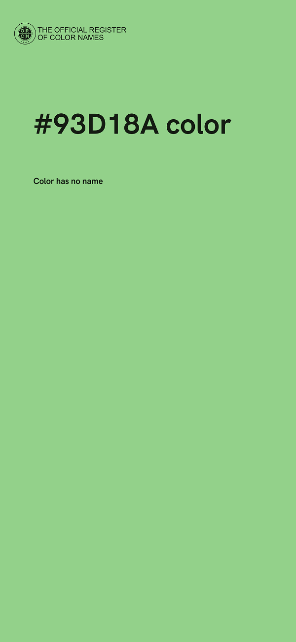 #93D18A color image