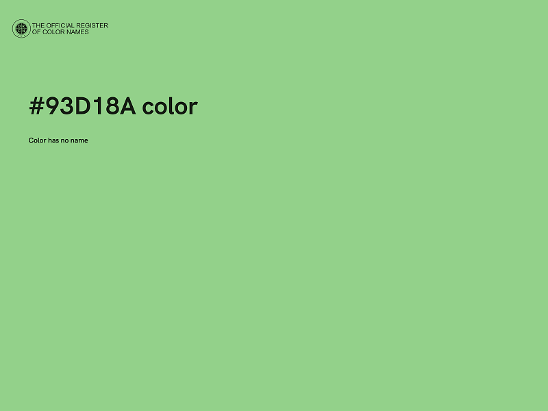 #93D18A color image
