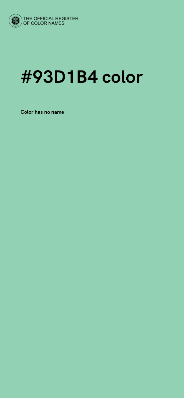 #93D1B4 color image