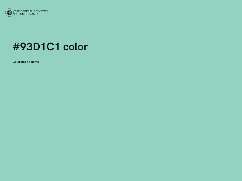 #93D1C1 color image