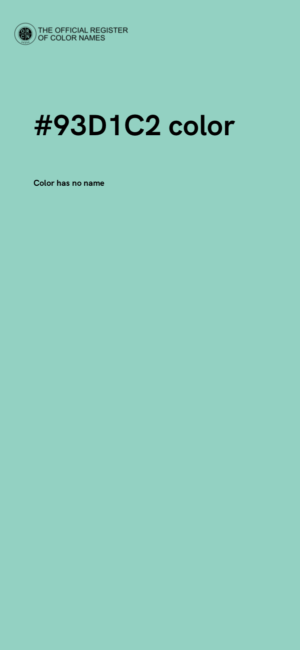 #93D1C2 color image