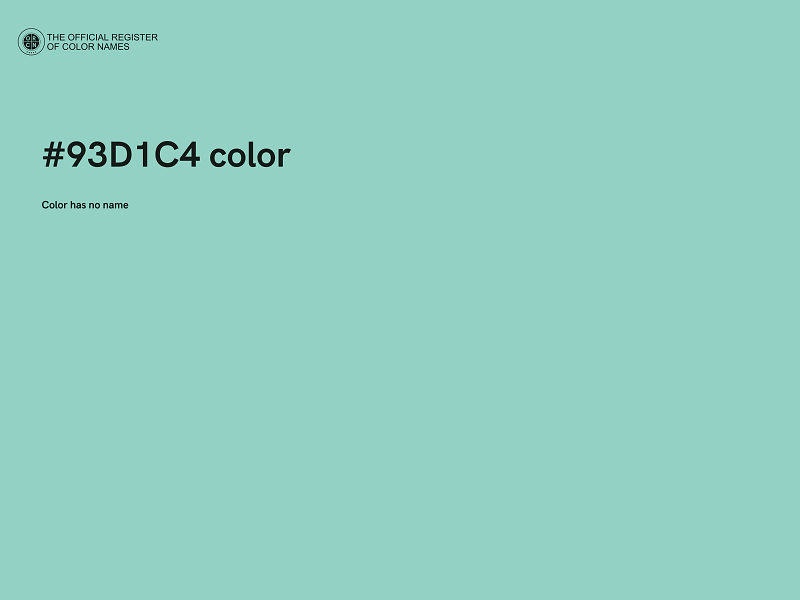 #93D1C4 color image