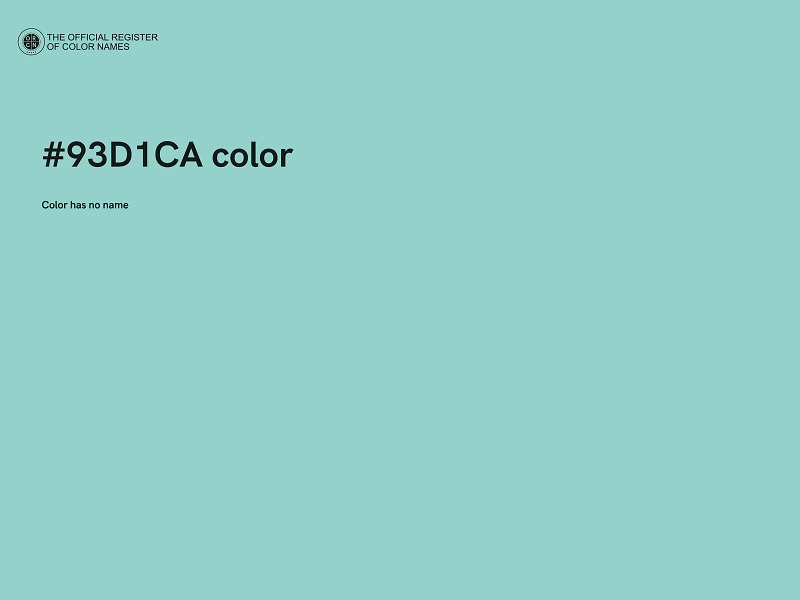 #93D1CA color image