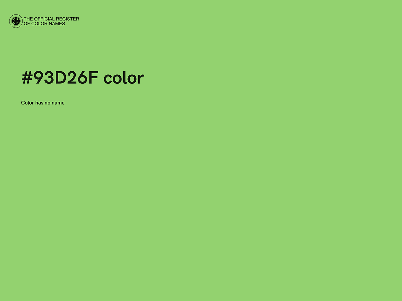 #93D26F color image