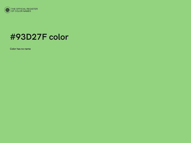 #93D27F color image