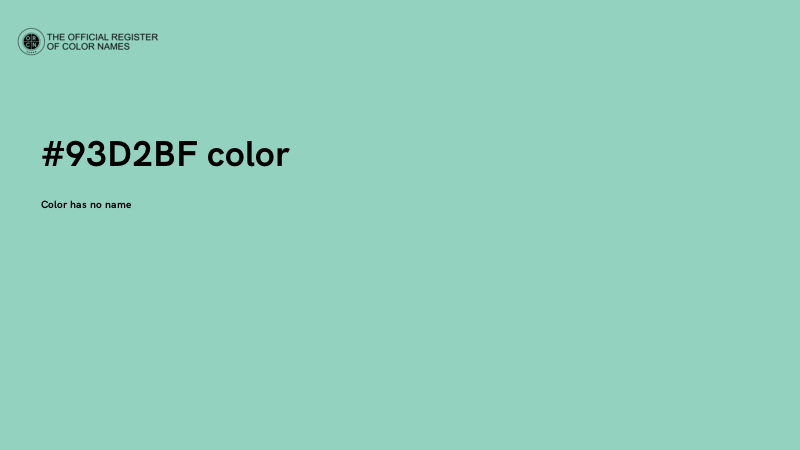 #93D2BF color image
