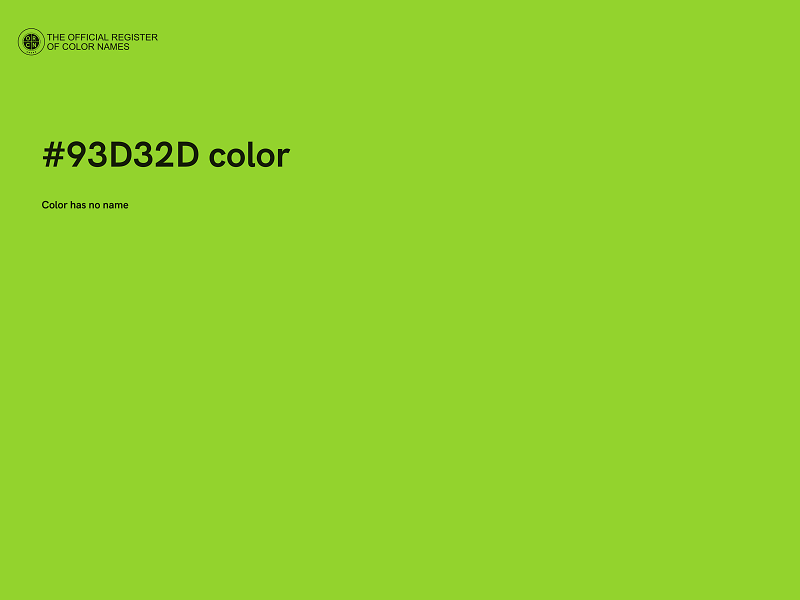 #93D32D color image