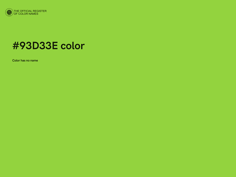 #93D33E color image