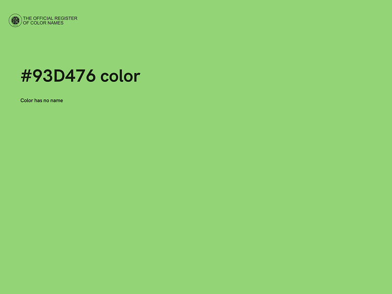 #93D476 color image