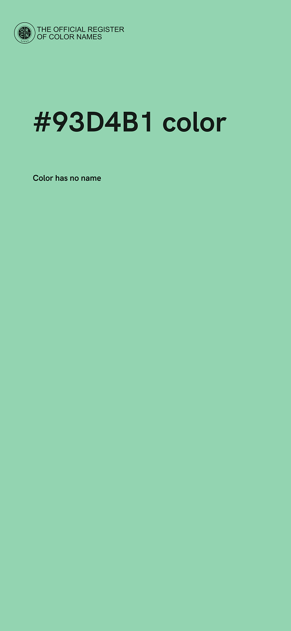 #93D4B1 color image