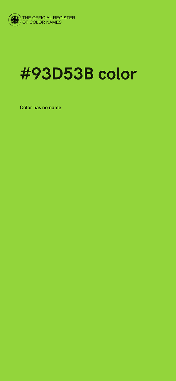 #93D53B color image