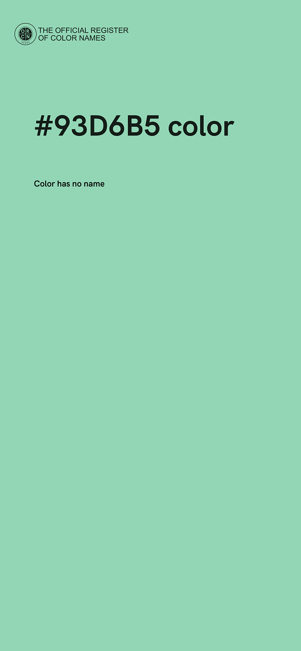 #93D6B5 color image