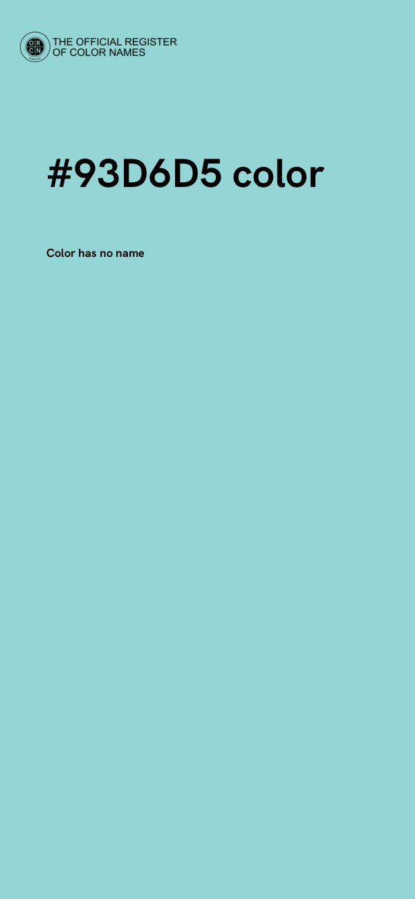 #93D6D5 color image