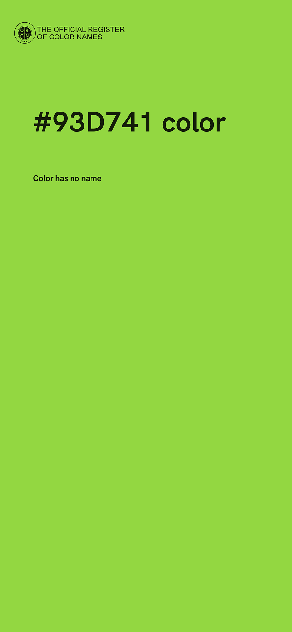 #93D741 color image