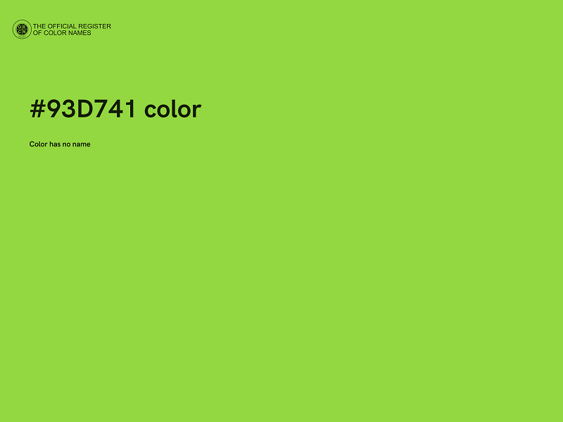 #93D741 color image