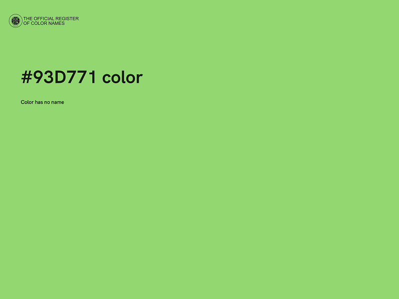 #93D771 color image