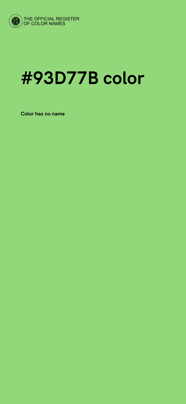 #93D77B color image