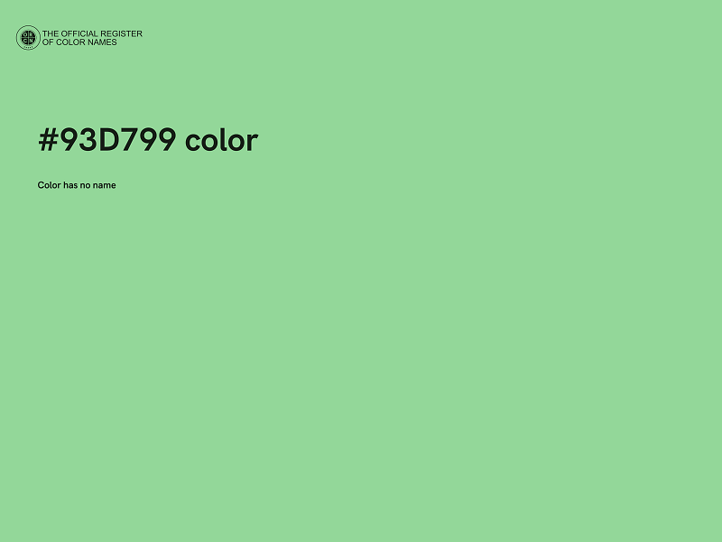 #93D799 color image