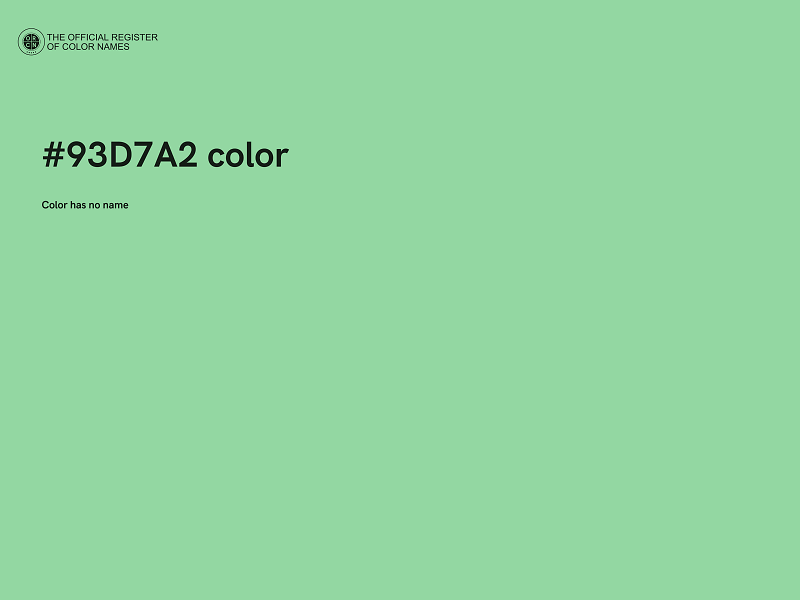 #93D7A2 color image