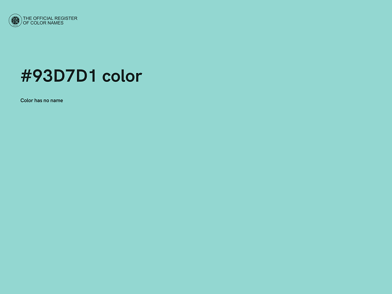 #93D7D1 color image