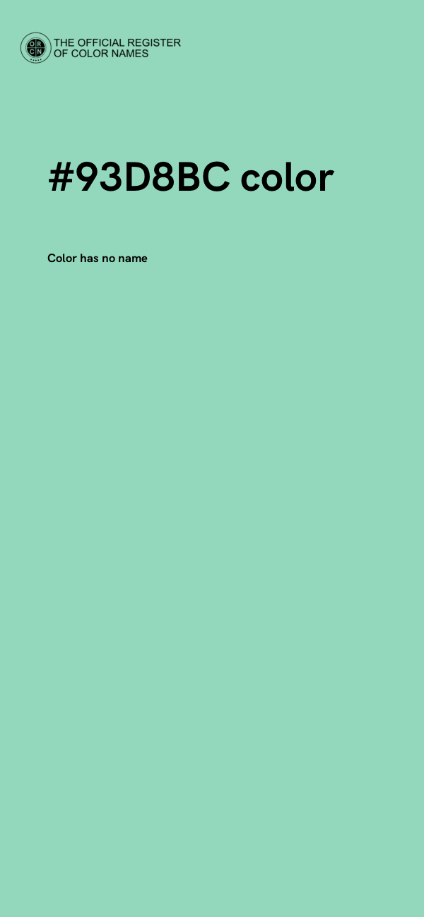 #93D8BC color image