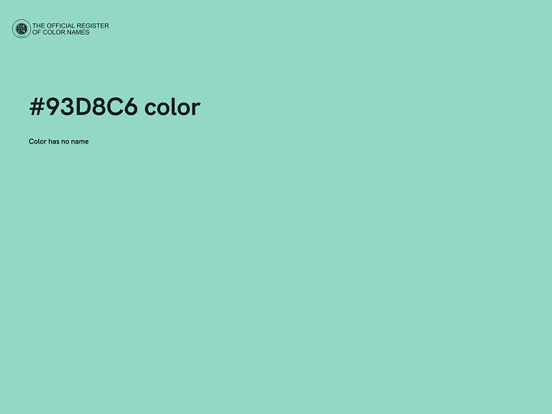 #93D8C6 color image