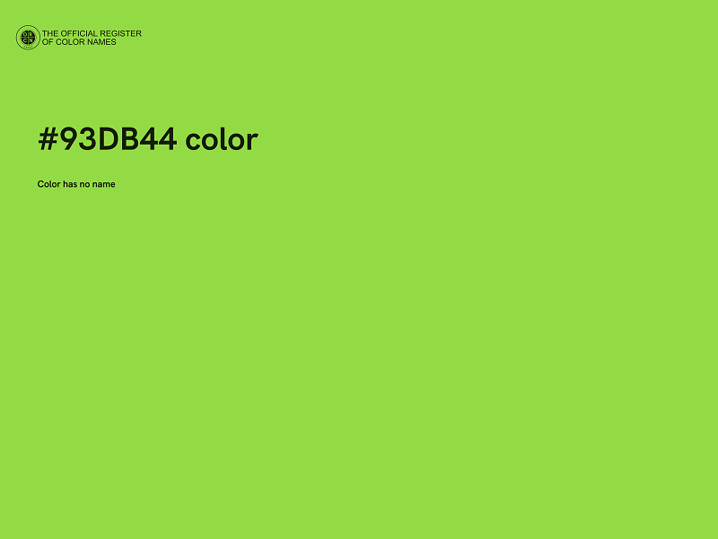 #93DB44 color image