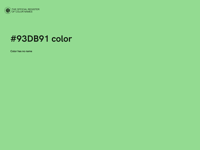 #93DB91 color image