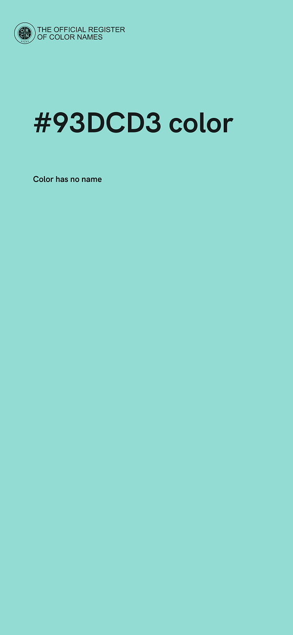 #93DCD3 color image