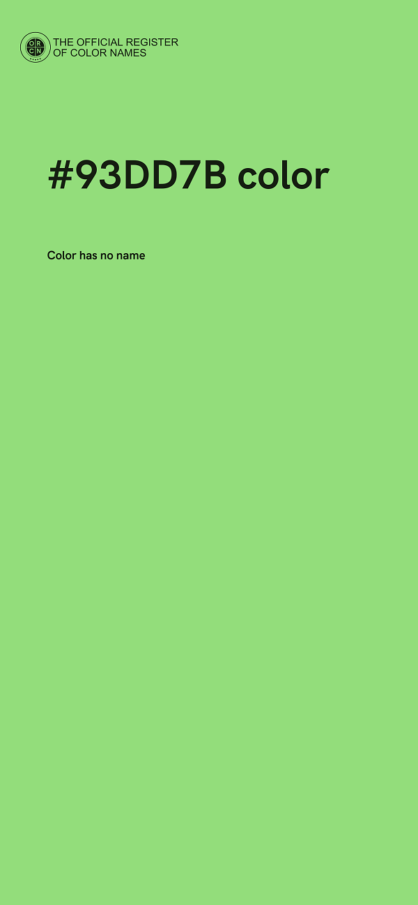 #93DD7B color image