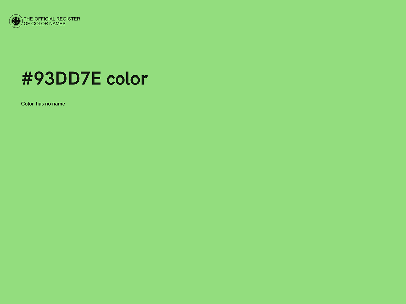 #93DD7E color image