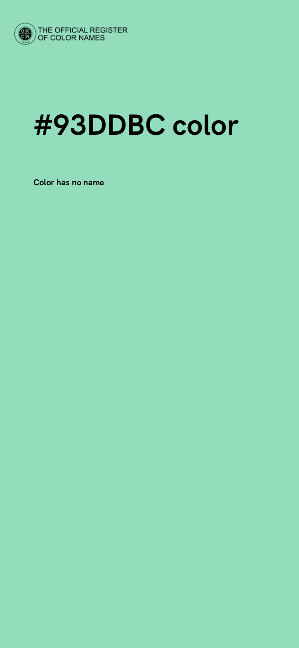 #93DDBC color image