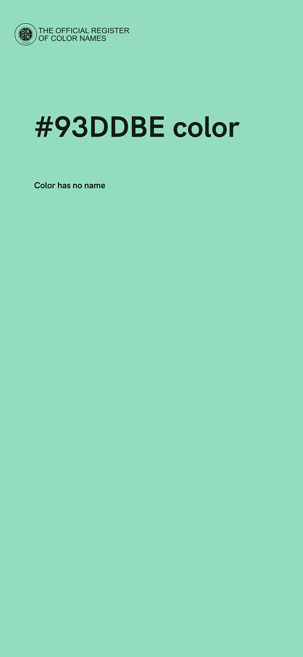 #93DDBE color image