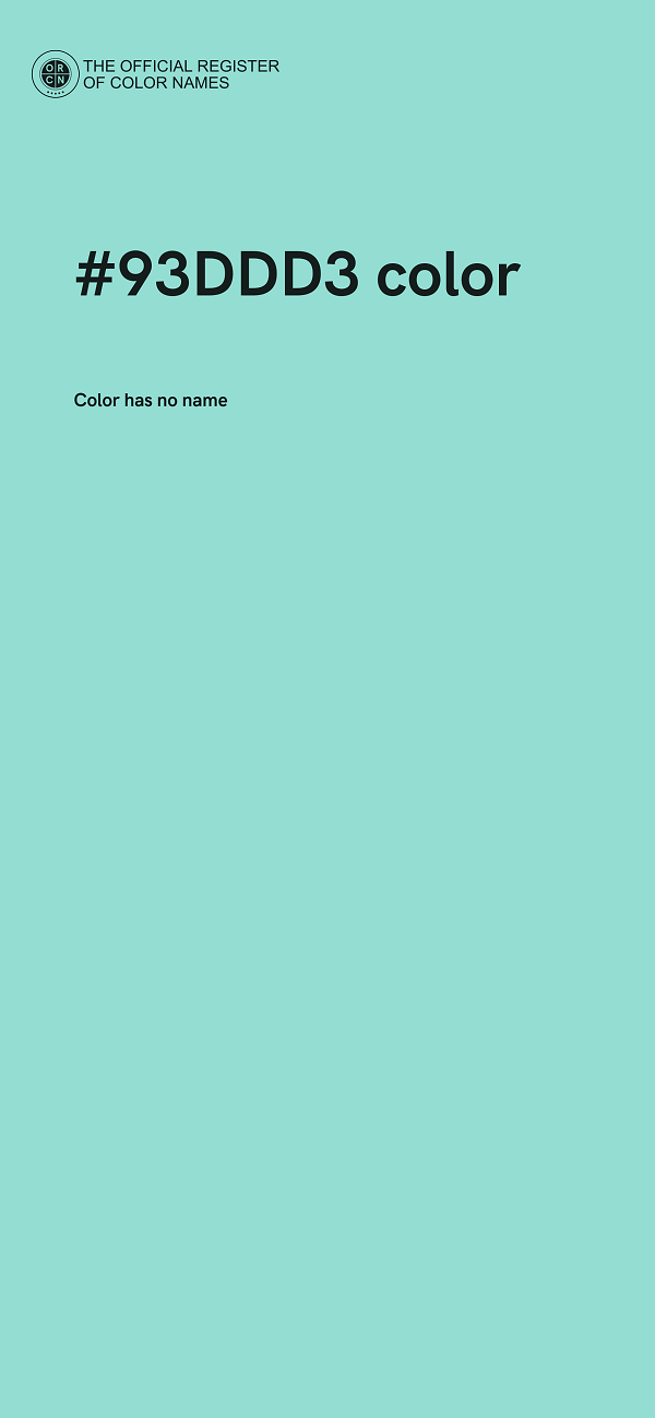 #93DDD3 color image