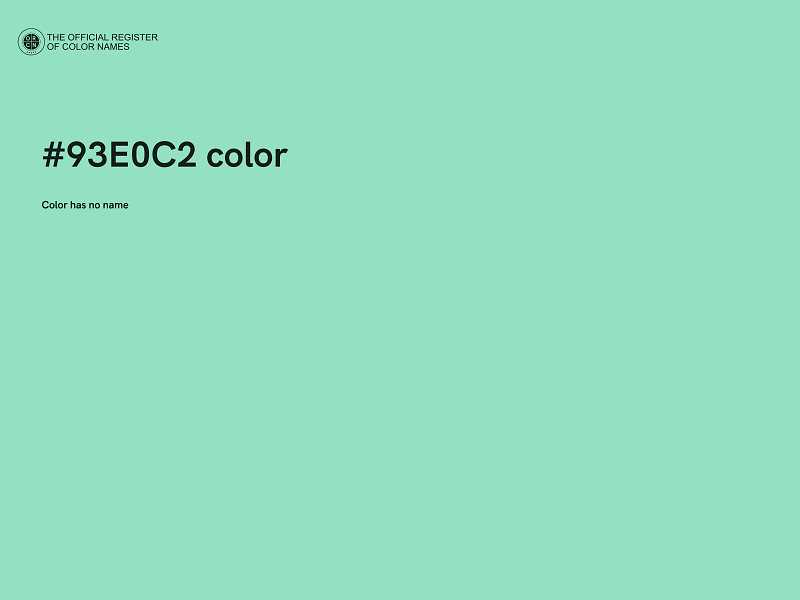 #93E0C2 color image