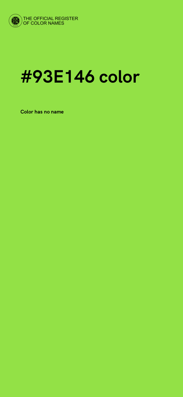 #93E146 color image