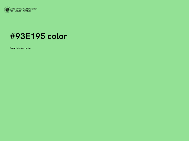 #93E195 color image