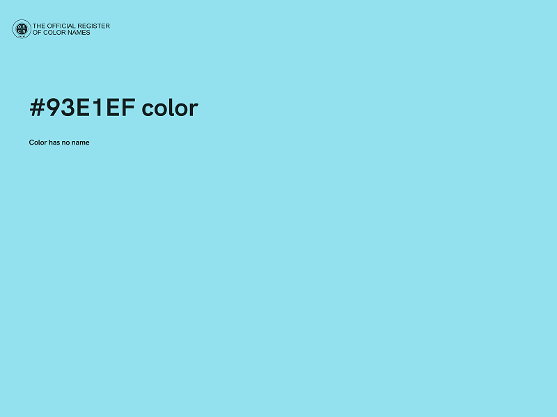 #93E1EF color image