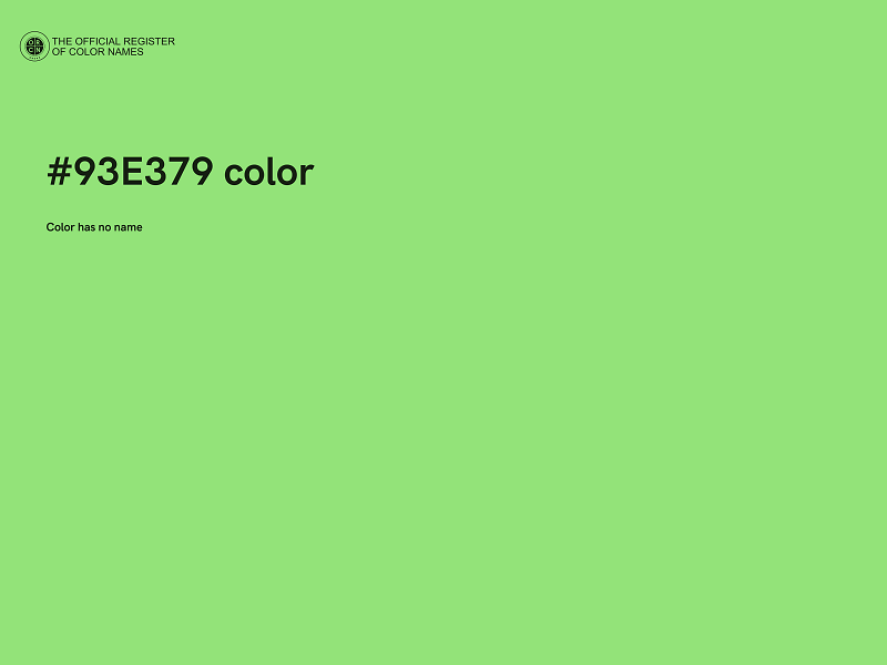 #93E379 color image