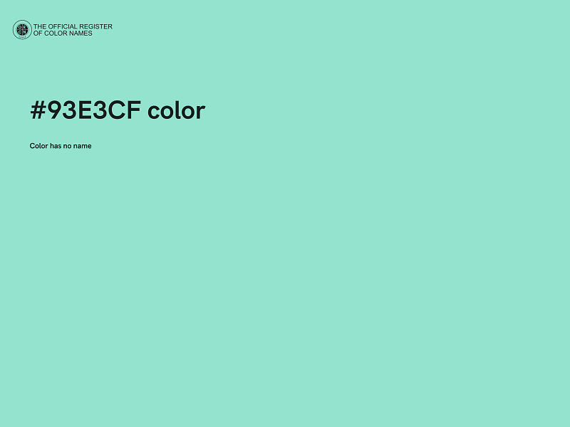 #93E3CF color image