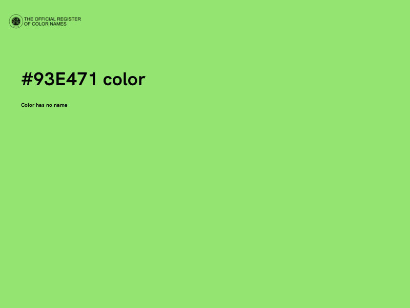 #93E471 color image