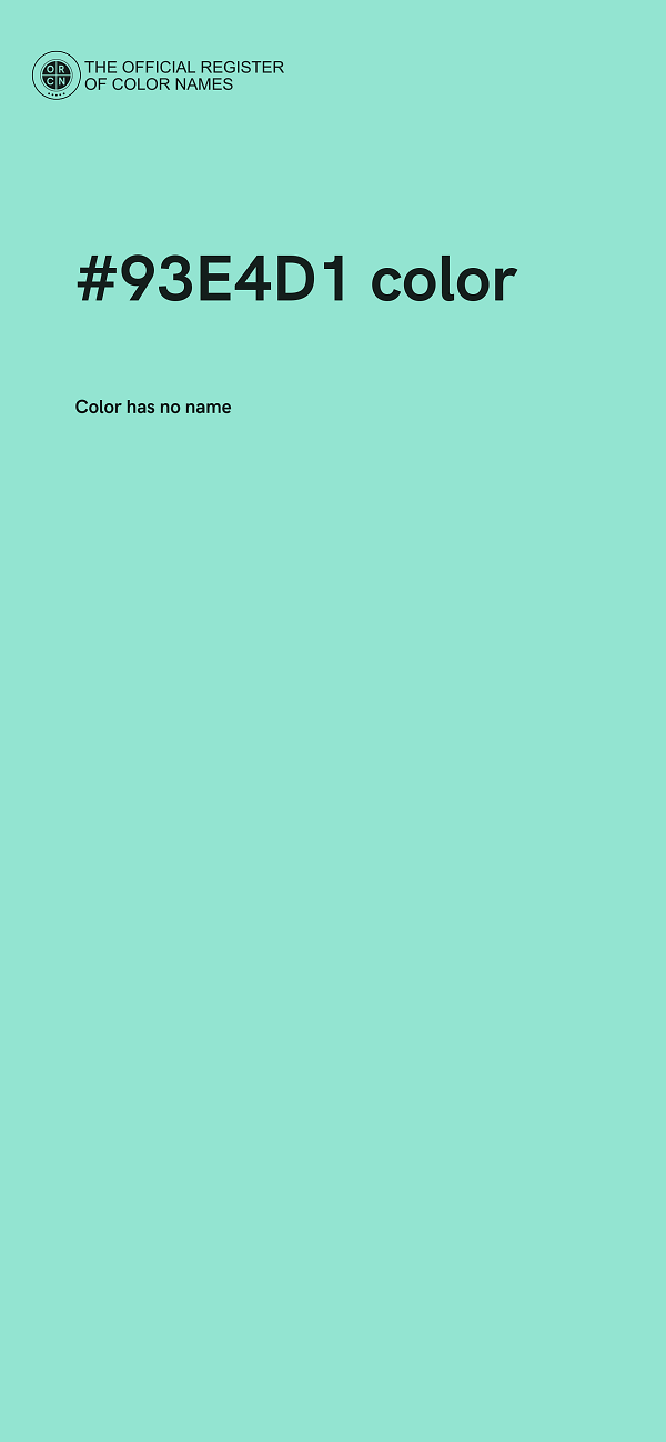 #93E4D1 color image
