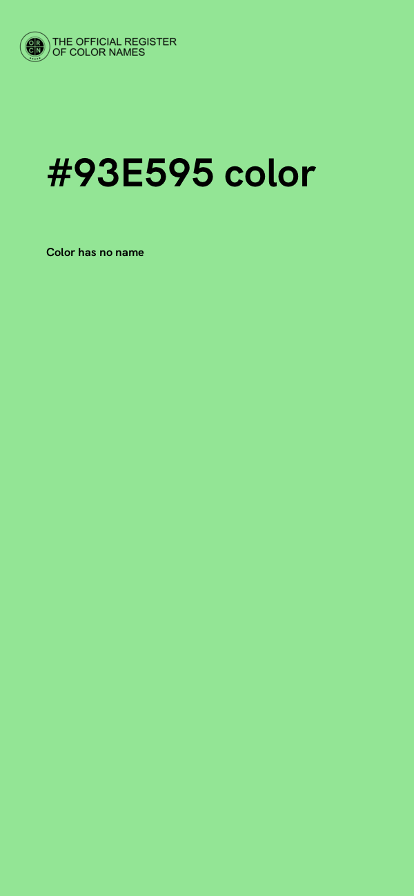 #93E595 color image